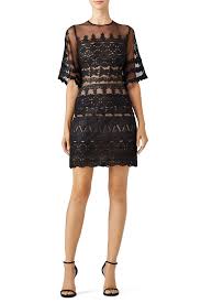 Rent Black Lace Trim Dress By Nicole Miller For 36 60 80 Only At Rent The Runway Lace Trim Dress Dresses Lace Trim