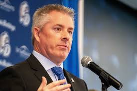 See photos as Eric Henderson is introduced as Drake's new head coach