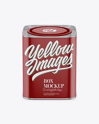 Free Mockups Matte Tea Box Mockup Front View High Angle Shot Object Mockups