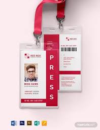Employee id card template free download inspirational template for. Free Vertical Press Id Card Template Illustrator Word Apple Pages Psd Publisher Template Net Id Card Template Card Template Name Card Design