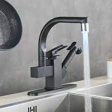 (33) total ratings 33, $27.99 new. Matte Black Led Kitchen Faucet Sink Pull Out Sprayer Swivel Spout Mixer Tap 710185492360 Ebay