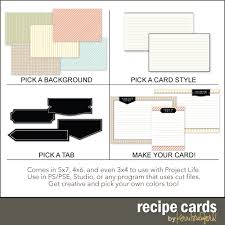 In this one i am doing a bit of mixed. Recipe Cards Kerri Bradford Studio