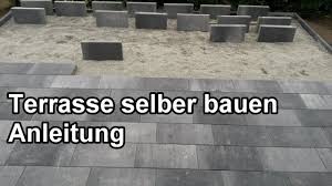 Terrasse Bauen Schritt Fur Schritt Anleitung Steinterrasse Selber Machen Pflastern Verlegen Youtube