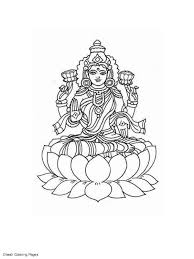 All you need is photoshop (or similar), a good photo, and a couple of minutes. Devi Colouring Pages Diwali Painting God Art Mural Art