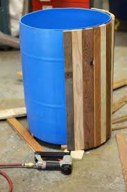 Making A Wood Barrel To Cover Unsightly Plastic Plastic Pots Rain Barrel Barrel Planter