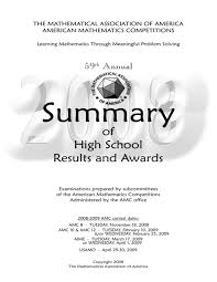 We have a record for a julia liew living at an address in london nw1. 2008 High School Summary American Mathematics Competitions