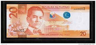 Circulated examples typically sell for $1.25 to $1.50 each, while uncirculated $1 silver certificates are worth between $2 and $4 each. Http Coins Delcampe Net Page Item Id 227980718 Var Philippines Philippinen 20 Piso 2010 Unc Extremely Low Serial Numbe Philippines Bank Notes Military Tags
