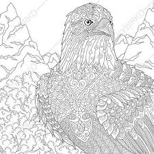 Coloring Pages For Adults Eagle Hawk Falcon Independence Day Art Adult Coloring Pages Digital Jpg Pdf Coloring Page Instant Download Paginas Para Colorear Dibujos Dibujos Para Colorear Adultos