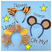 Handmade Animal Ear Headband Lion Tiger Or Bear Etsy Vbs Crafts Animal Ears Lion Costume