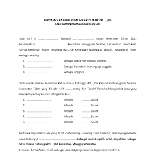 Tata cara dan alur pemilihan ketua rt dan ketua rw (lengkap) yang sudah diterapkan dan berhasil berjalan sukses sesuai keinginan panitia. 20 Contoh Surat Berita Acara Pemilihan Rt Images Contohsurat Lif Co Id