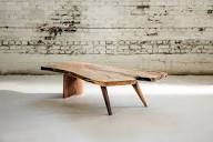 Mid Century Coffee Table Custom Live Edge Furniture - Etsy