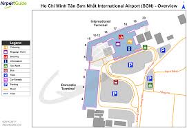 Ho Chi Minh City Tan Son Nhat International Sgn Airport Terminal Map Overview Airport Guide Airport International Airport