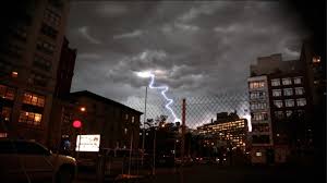 An atmospheric disturbance manifested in strong winds accompanied by rain, snow, or other precipitation and often by thunder and lightning. Big Storm In New York City Youtube