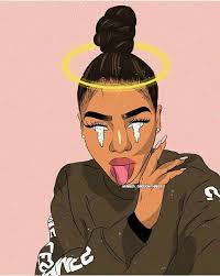 Pin By Keyshana 93 On Outline Girls Cartoon Art Drawings Of Black Girls Black Girl Cartoon