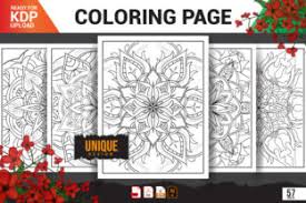 Download Kdp Interior Coloring Book Flower Graphic By Nasim98 Creative Fabrica