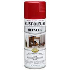Rust Oleum 7256830 Stops Rust Metallic Spray Paint Apple Red 11 Oz Toolboxsupply Com