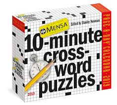 Mensa 10 Minute Crossword Puzzles Page A Day Calendar 2019 Newman Stanley 9781523503056 Amazon Com Books