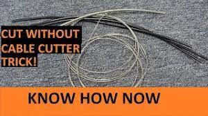 Cut Bicycle Cable Housing Without Cable Housing Cutters Youtube