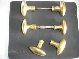 Serrure de porte verre (36). 6 Ancienne Poignee Porte Laiton Ovale Door Handle Brass Ov Poignee De Porte Poignee De Porte Ancienne Poignees