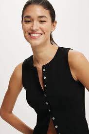 Bailey Button Detail Vest