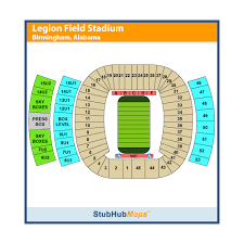 Legion Field Stadium Seating Chart 2019