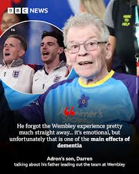 This is heartbreaking. Adron was one of the mascots for England vs Wales at  Wembley. But his son Darren has told us he "forgot the Wembley experience  pretty much straight away". However,