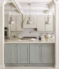 Fabulous Two Tone Kitchen Design With Ivory Off White Shaker Kitchen Cabinets Gray Green Faux Finish Kitch Kitchen Inspirations Kitchen Remodel Kitchen Design