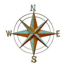 Compass rose nautical metal wall art. Compass Rose Large Metal Wall Art Jane James