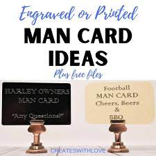 When you flirt with a man, you are showing him you are interested, but you aren't willing to get crazy about it. Man Card Ideas Creates With Love