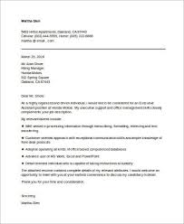 Free 6 Sample Executive Assistant Cover Letter Templates In Ms Word