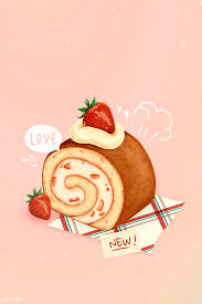 Make the vanilla sponge cake: Hand Drawn Strawberry Shortcake Mockup Free Image By Rawpixel Com Noon Cute Food Art Cute Food Drawings Food Artwork