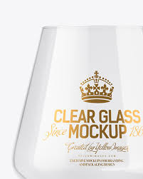 Clear Wine Glass Mockup In Cup Bowl Mockups On Yellow Images Object Mockups