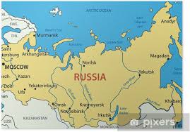 Kaart van rusland (inclusief betwist gebied van de krim en. Poster Rusland Vector Kaart Pixers We Leven Om Te Veranderen