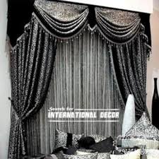 Black And Silver Curtains Unique Black And Selver Curtain Designs For Window Decorations Unique Curtains Curtain Designs Black And Silver Curtains