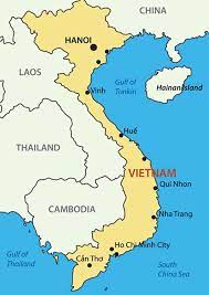 Vietnam ist eine sozialistische volksrepublik in südostasien. Karte Von Vietnam Landkarte Mit Stadten