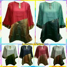 Bnykin uplod dong ke fb, yaaa. Atasan Wanita Baloteli Mix Songket India Blouse Cewek Grosir Baju Murah Modern Kekinian Tanah Abang