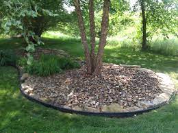 How To Make Rock Mulch Look Amazing Bless My Weeds Rock Mulch Landscaping With Rocks Landscape Design