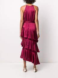 Zimmermann Tiered Silk Midi Dress Lyst