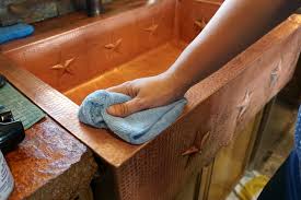 how to care for and clean a copper sink
