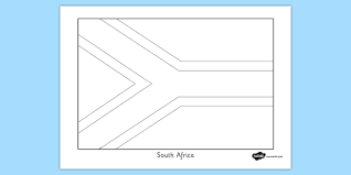 Spain flag coloring page awesome korea flag coloring sheets south. South Africa Flag Coloring Sheet Teacher Made
