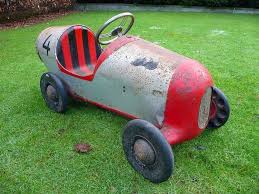 1950s Triang Pedal Car To See More Pictures Of This Pedal Car Be Sure To Visit Our Facebook Page Chasing Pedal Cars Pedal Cars Vintage Pedal Cars Small Cars
