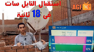 استقبال قمر النايل سات فى 18 ثانية طبق 70 سم وباعلى الاشاره Nile Sat 7w Agf Sat Tv Youtube