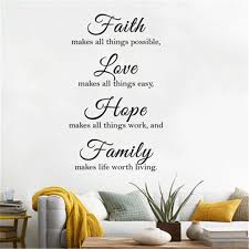 Check spelling or type a new query. Faith Love Family Vinyl Quotes Wall Decals Home Decor Living Room Inspirational Quotes Wall Stickers Bedroom Decorative Stickers Wall Stickers Aliexpress