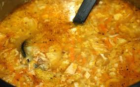 Liven up leftover pork by combining with bulgur wheat, curry powder, cumin seeds and spring onions to make a salad that is healthy yet packed full of flavour. Left Over Roast Pork And Cabbage Soup Recipe Recipezazz Com