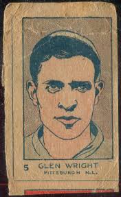 Number 5 Type Collection: 1926 W512 Strip Card Baseball #5, Glen (Glenn)  Wright