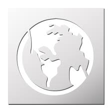 Pochoir Fleche Globe Terrestre Pochoir Pochoirs Imprimables Gratuits Globe Terrestre