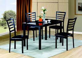 And richly detailed corbels on buffet and single pedestal table. Fairmont Black 5 Pc Dining Set 48 X 30 Furniture Moc