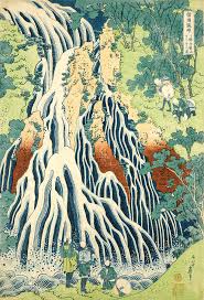 Röben waterfall at söshü öyama in sagami. The Falling Mist Waterfall At Mount Kurokami In Shimotsuke Province 1832 Painting By Katsushika Hokusai