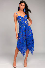 One Wish Royal Blue Lace Midi Dress Lace Blue Dress Royal Blue Lace Dress Blue Lace Midi Dress