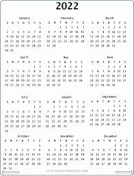 2022 Calendar